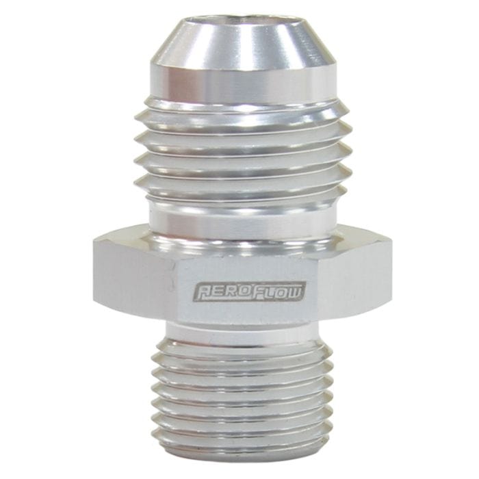 Aeroflow Performance Aeroflow Fittings Metric to Male Flare Adapter M12 x 1.0mm AF738 SR