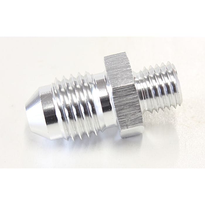 Aeroflow Performance Aeroflow Fittings Metric to Male Flare Adapter M8 x 1.0mm to -4AN AF728 SR