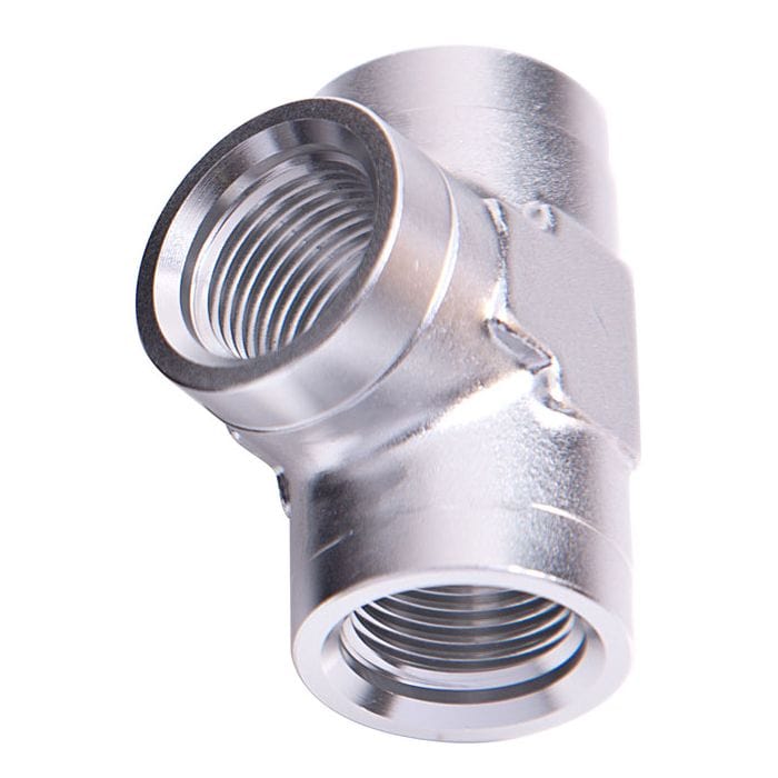 Aeroflow Performance Aeroflow Fittings NPT Female Pipe Tee AF917 SR
