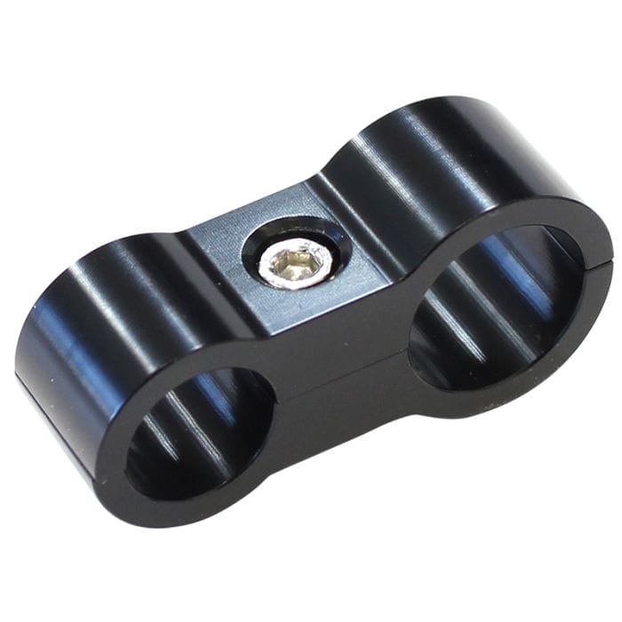 Aeroflow Performance Aeroflow Fittings Stepped Billet Aluminium Dual Hose Separators AF156
7/16" (11.1mm) I.D. & 9/16" (14.2mm) I.D., Suit -6AN & -8AN PTFE hose, SR