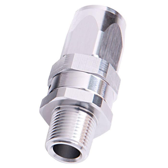 Aeroflow Performance Aeroflow Male NPT Taper Swivel Straight Hose End AF830 Suit 100 & 450 Series Hose SR