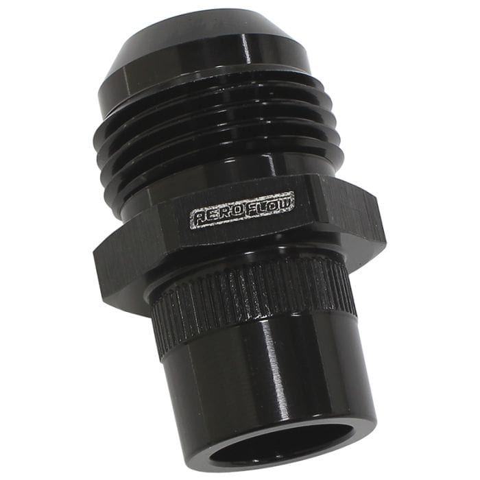 Aeroflow Performance Aeroflow Press In Cover Breather Adapter
-10AN Suit Nissan RB26 SR