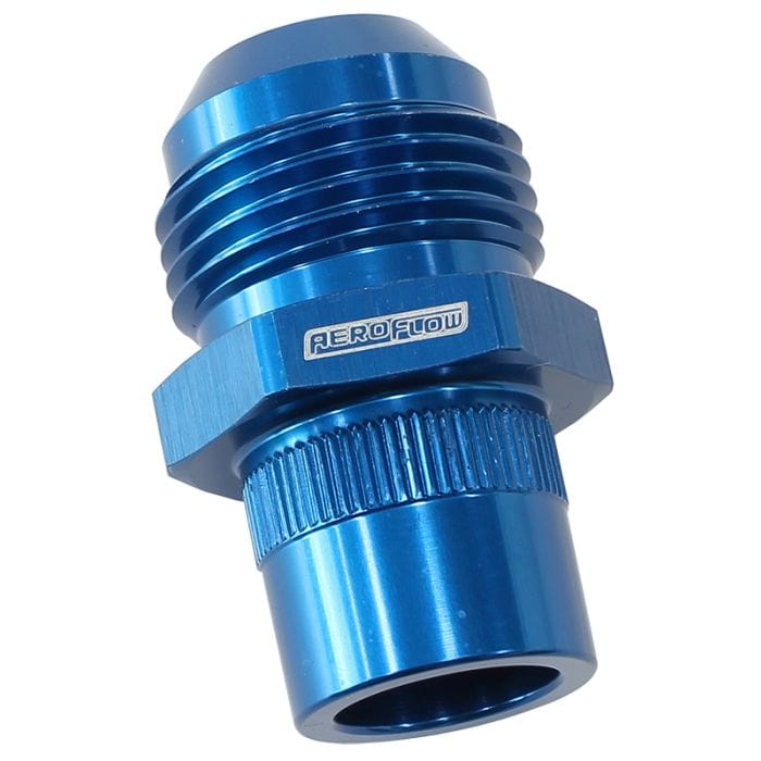 Aeroflow Performance Aeroflow Press In Cover Breather Adapter
-10AN Suit Nissan RB26 SR