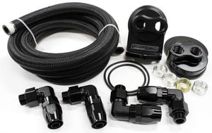 Aeroflow Single Billet Oil Filter Remote Mount Kit AF64-2042