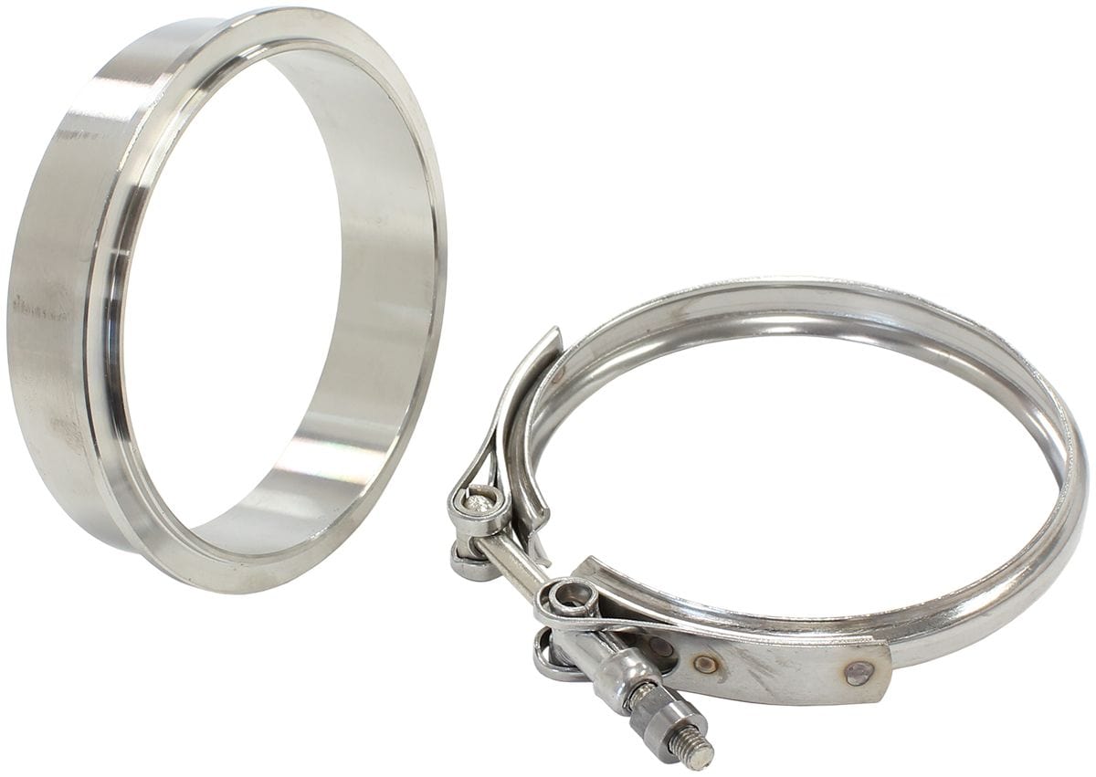 Aeroflow Performance AF8080-1012 - 3.8" 304 SS BOOSTED V-BAND KIT AF8080-1012 - 3.8" 304 SS BOOSTED V-BAND KIT SR