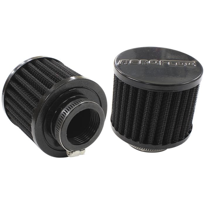 Aeroflow Performance Air Filters AF2271-1440 Black Clamp On Breather 3" (76.2mm) O.D. x 2-1/2" (63.5mm) High, 1-3/8" (34.9mm) Flange Inside Diameter SR