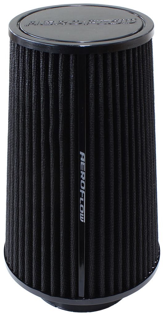 Aeroflow Performance Air Filters AF2711-0920 Universal 3-1/2" (90mm) Clamp-On Polyurethane Tapered Pod Filter
9.1" (229mm) High x 6.1" (155mm) Base O.D x 4.6" (117mm) Top O.D SR