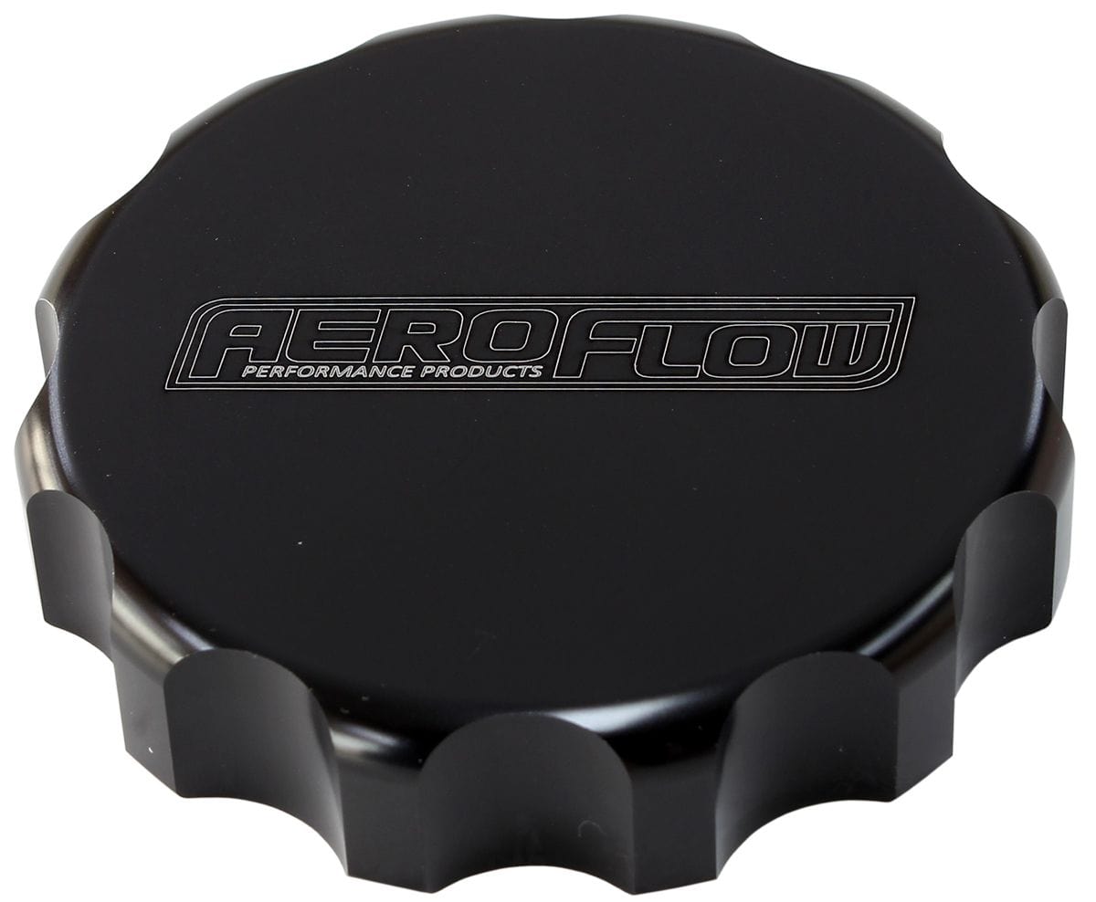 Aeroflow Performance Black Finis h Aeroflow Replacement Screw On Cap for AF85-3000 Fuel Cell AF59-3050BLK SR