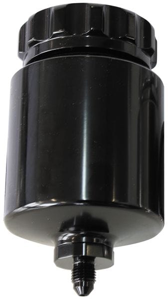Aeroflow Performance Black Finish Aeroflow Billet Universal Remote Brake/Clutch Reservoir AF64-2150BLK SR