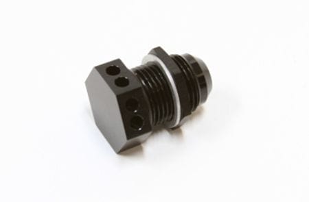 Aeroflow Performance Black Finish Aeroflow Bolt In Breather Bulkhead -12 AF777-12BLK SR