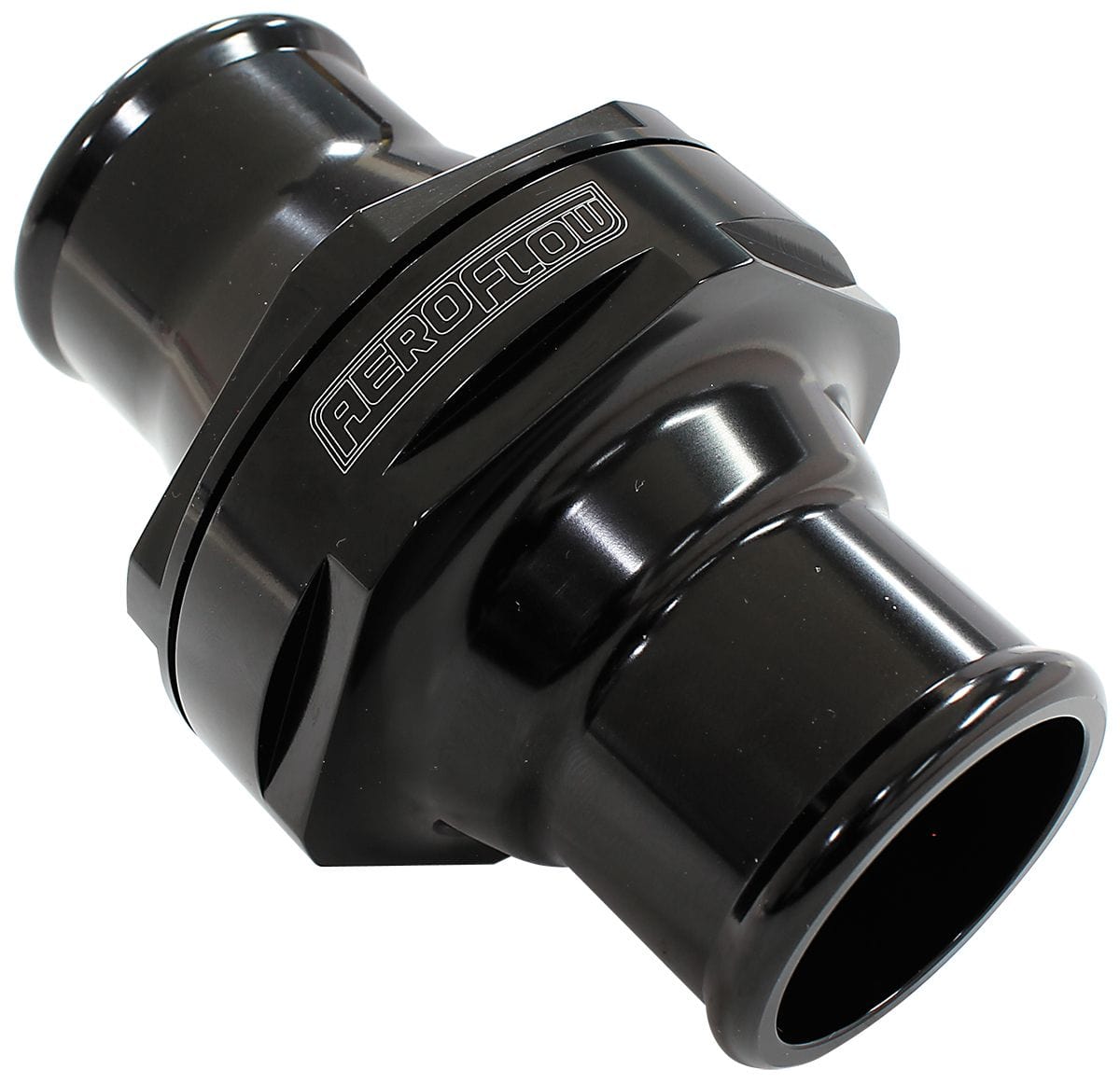 Aeroflow Performance Black Finish Aeroflow Inline Thermostat Housing AF64-3044BLK SR