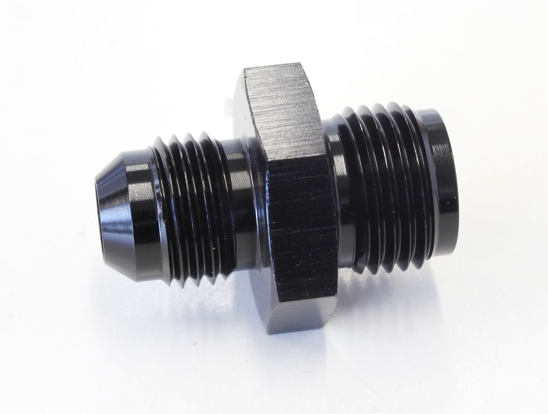 Aeroflow Performance Black Finish Aeroflow Inverted Seat Adapter 5/8"-18 to -6AN AF704-06BLK SR