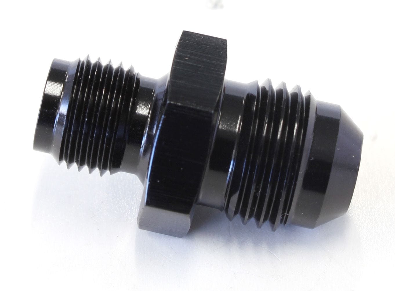 Aeroflow Performance Black Finish Aeroflow Inverted Seat Adapter 7/16"-24 to -6AN AF702-06BLK SR