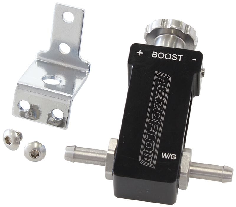 Aeroflow Performance Black Finish. Aeroflow Manual Adjustable Boost Controller Tee AF64-2096BLK SR