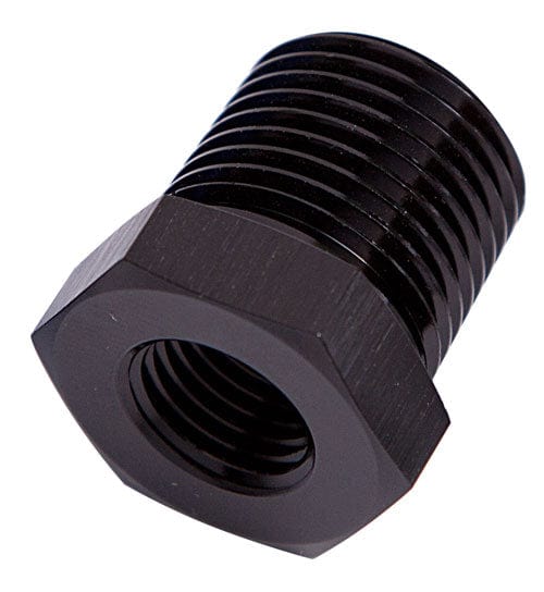 Aeroflow Performance Black Finish Aeroflow NPT Pipe Reducer 1/2" to 1/8" AF912-08-02BLK SR