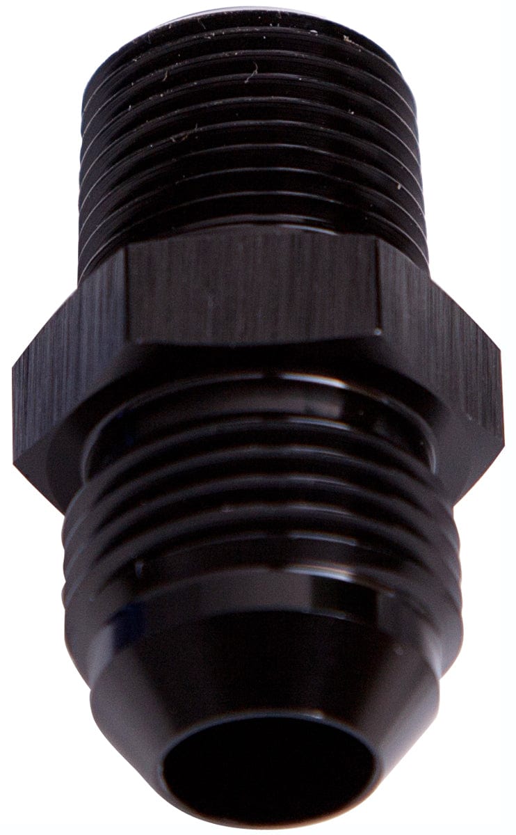 Aeroflow Performance Black Finish Aeroflow NPT to Straight Male Flare Adapter 1/4" to -10AN AF816-10-04BLK SR