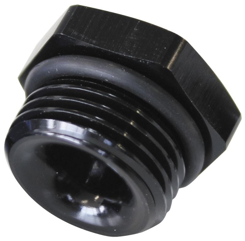 Aeroflow Performance Black Finish. Aeroflow ORB Port Reducer -6ORB to 1/8" AF912-P06-02BLK SR