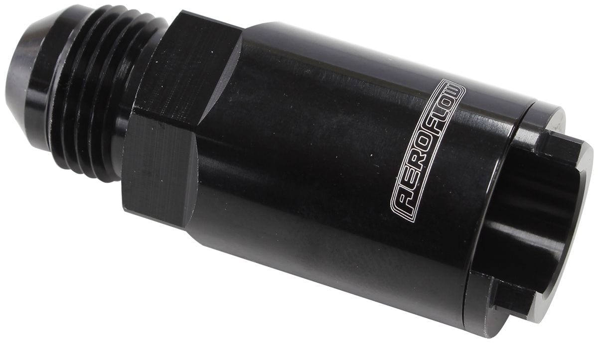 Aeroflow Performance Black Finish Aeroflow Push-On EFI Fitting -8AN with 1/2" Push-On AF808-04BLK SR