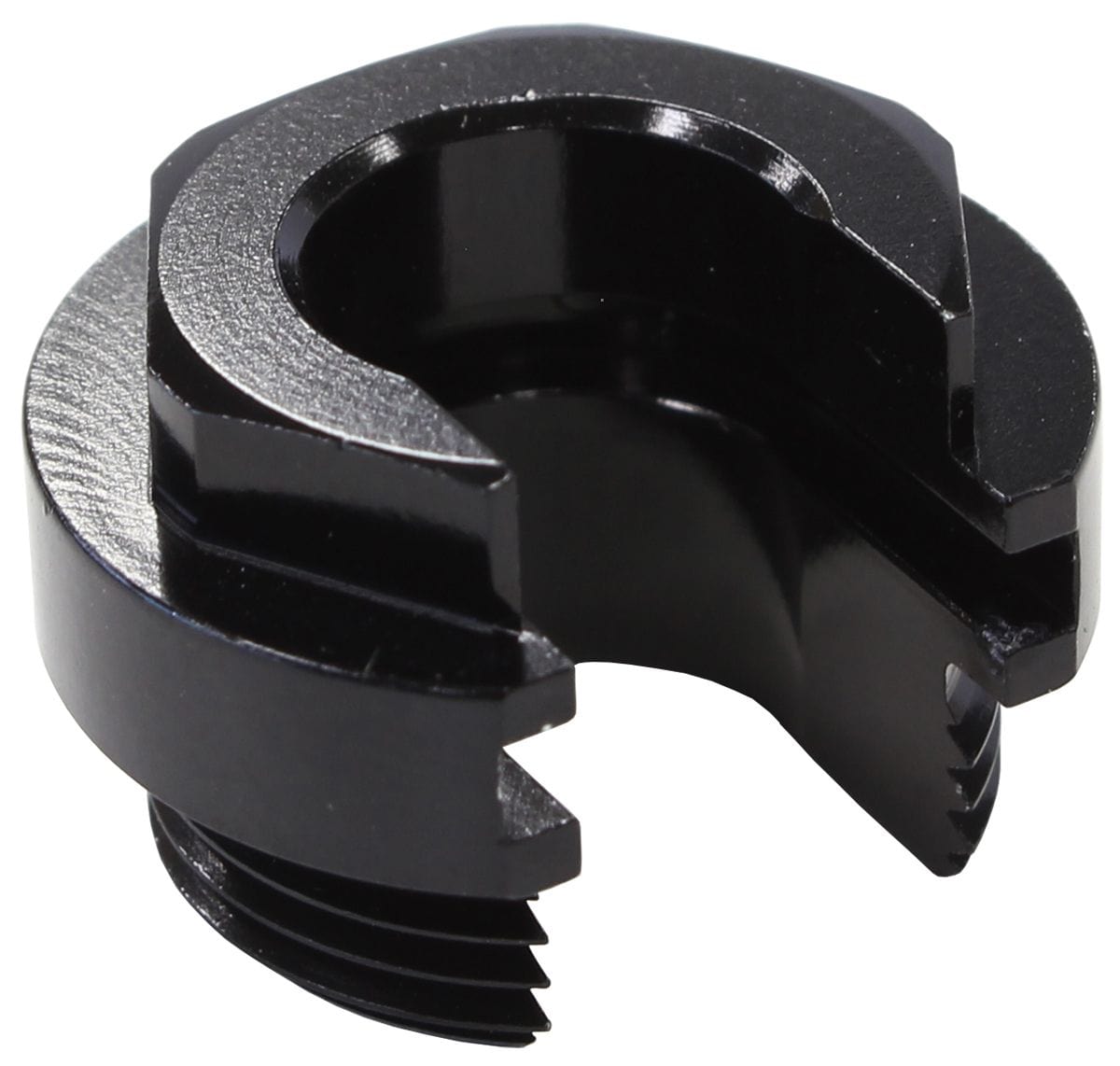 Aeroflow Performance Black Finish Aeroflow Push-On EFI Retaining Locking Collar AF59-905-02BLK SR