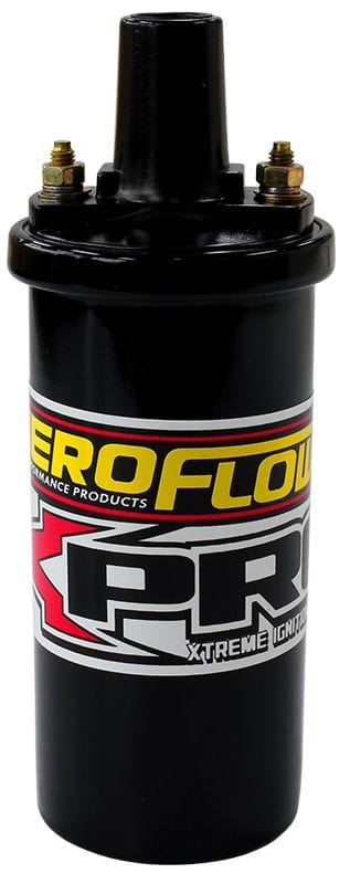 Aeroflow Performance Black Finish Aeroflow Round Canister Female Socket Type Ignition Coil AF4220-8202 SR