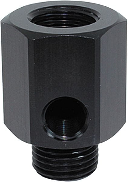 Aeroflow Performance Black Finish. M14 x 1.5 Aeroflow Metric Extension with 1/8" Port AF810-M14-02BLK SR