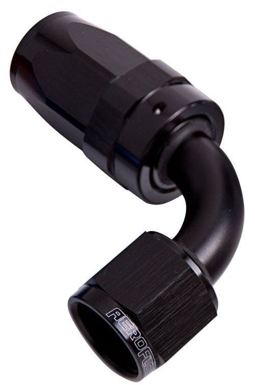 Aeroflow 100 Series Taper 90° Swivel Hose End -6AN AF103-06BLK
