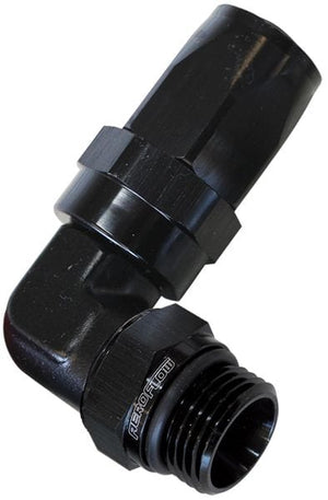 Aeroflow ORB Taper Swivel 90° Hose End -6AN to -6AN AF849-06-06BLK