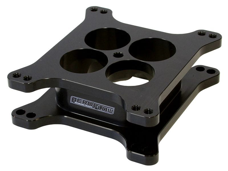 Aeroflow Performance Black Finish. Suit 4150 Style Flange Aeroflow 2" Tapered High Velocity Carburettor Spacer AF64-2071BLK SR