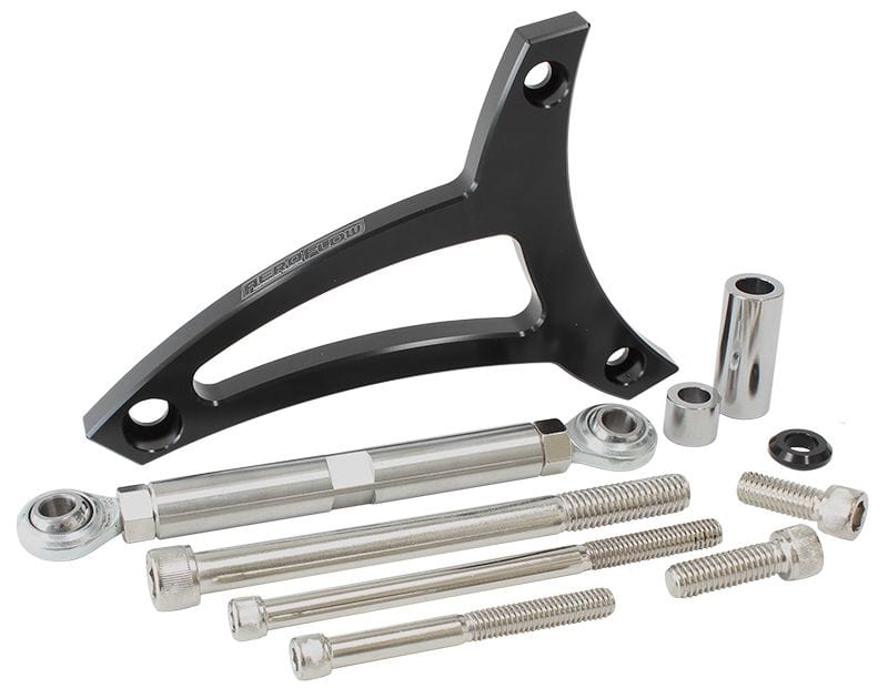Aeroflow Performance Black Finish. Suit Ford 289-302W with driver side water pump hose inl Aeroflow Standard Mount Billet Alternator Bracket AF64-4006BLK SR