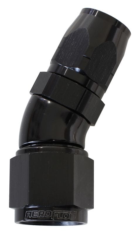 Aeroflow Performance Black Finish. Suits 100 & 450 Series Hose Aeroflow 550 Series Cutter Style One Piece Swivel 30° Stepped Hose End -16AN to -12 Hose SR