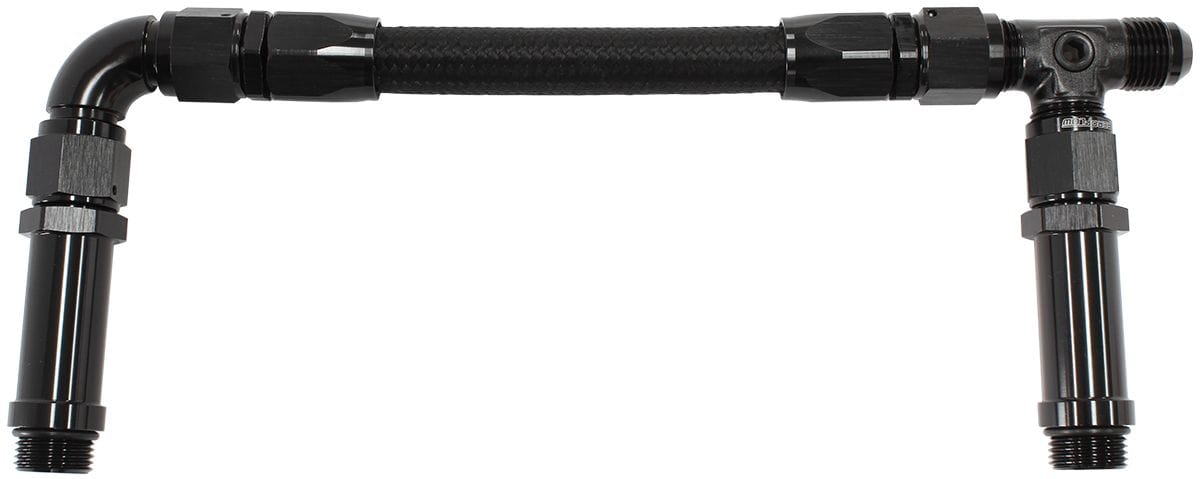 Aeroflow Performance Black Finish. Suits Holley Ultra HP Aluminium Series Fuel Line Aeroflow Carburettor Inlet Rail Kit -8AN Ultra HP AF165-08BLK SR
