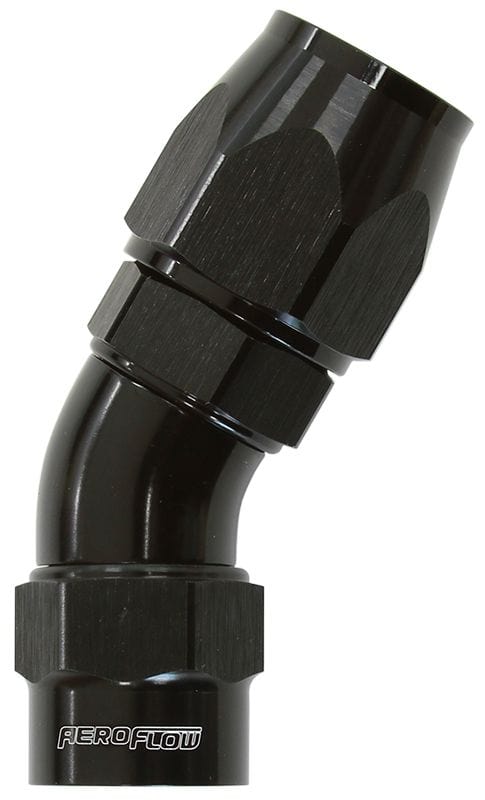 Aeroflow Performance Black Finish. Suits Kryptalon® Series Hose Aeroflow Kryptalon® Series Heavy Duty One Piece Swivel 30° Hose End -8AN AF7057-08 SR