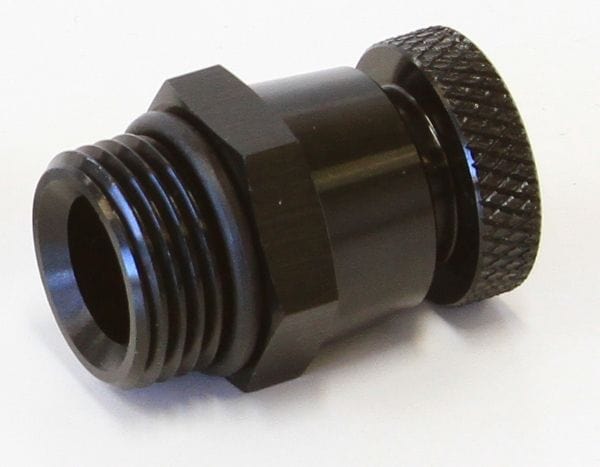 Aeroflow Performance Black Finish With 1/8" NPT Female Thread For Remote Draining Aeroflow Universal Drain Valve -10 ORB AF615-00BLK SR