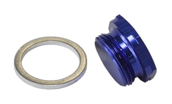 Aeroflow Performance Blue finish, 7/8"-20 Aeroflow Holley Fuel Bowl Inlet Blank Plug AF700-00 SR