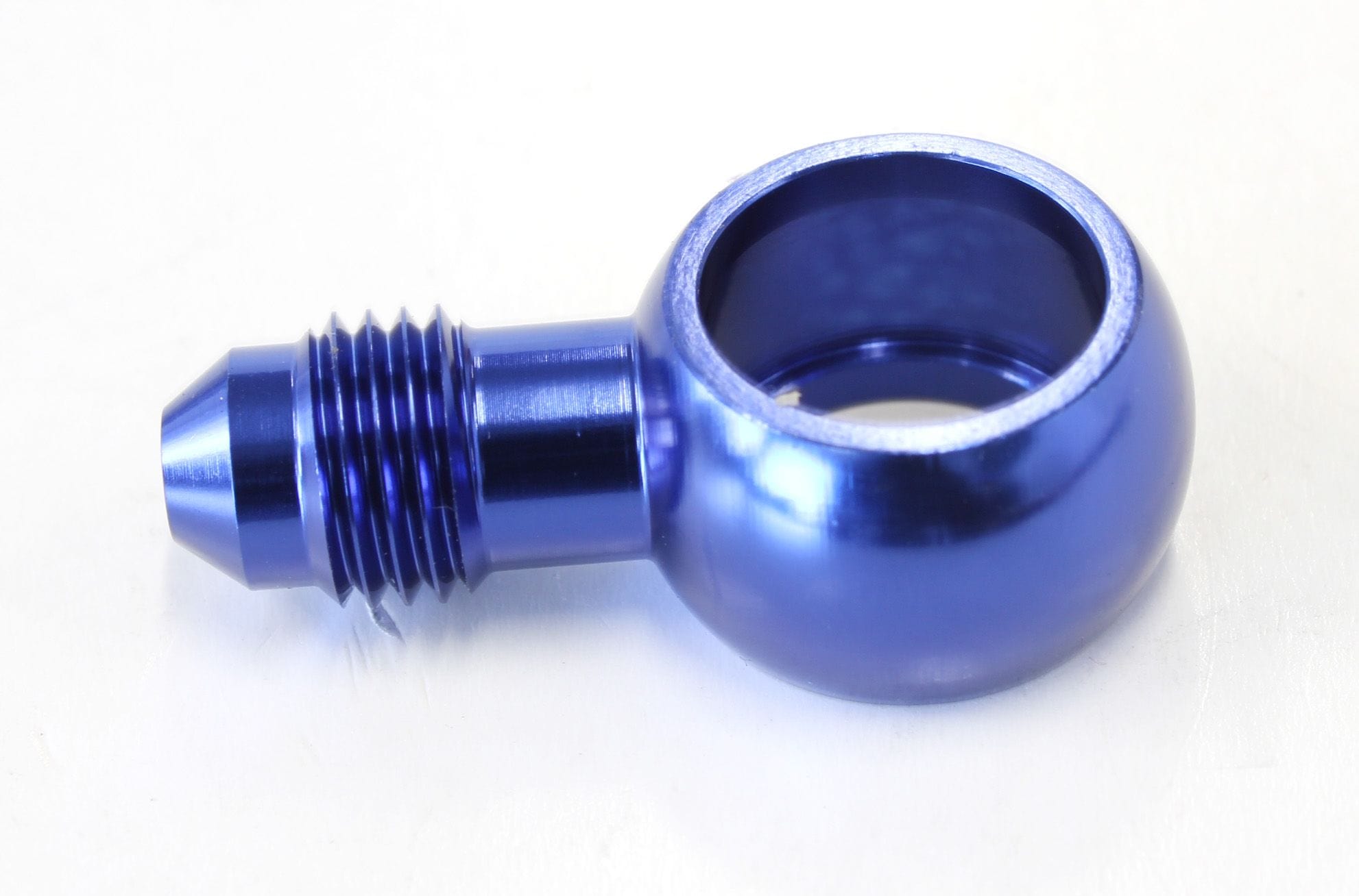 Aeroflow Performance Blue Finish Aeroflow Alloy AN Banjo Fitting 14mm to -4AN AF720-04 SR