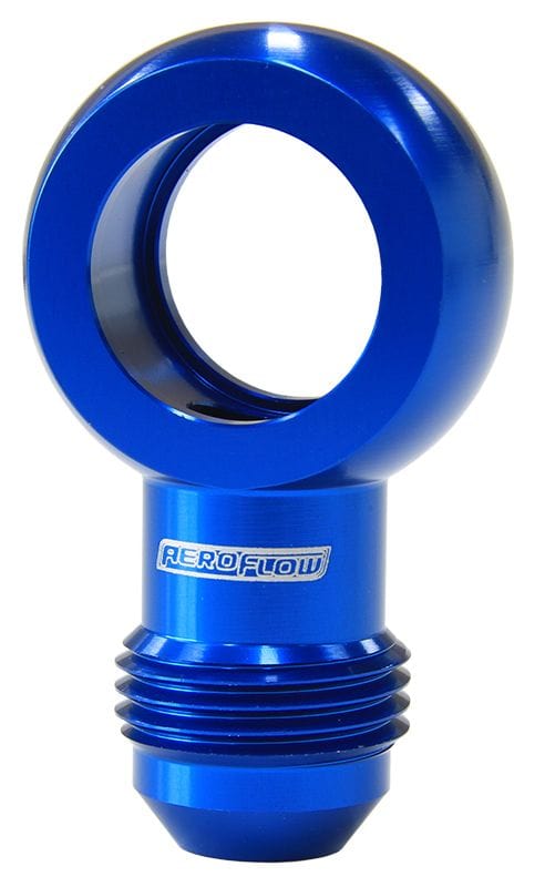Aeroflow Performance Blue Finish Aeroflow Alloy AN Banjo Fitting 18mm to -8AN AF726-08 SR