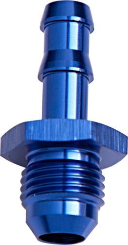 Aeroflow Performance Blue Finish Aeroflow AN Flare to Barb Adapter -6AN to 5/16" AF817-05 SR