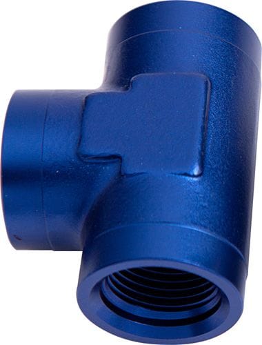 Aeroflow Performance Blue Finish Aeroflow Female Tee ORB -10AN AF938-10 SR