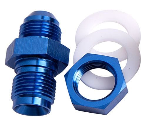 Aeroflow Performance Blue Finish Aeroflow Fuel Cell Fitting -12AN AF921-12 SR