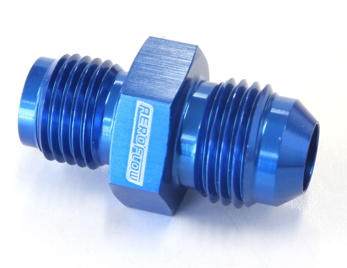 Aeroflow Performance Blue Finish Aeroflow Inverted Seat Adapter 1/2"-20 to -6AN AF703-06 SR