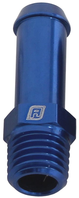 Aeroflow Performance Blue Finish Aeroflow Male NPT to Barb Straight Adapter 1/16" to 1/4" AF841-04-01 SR