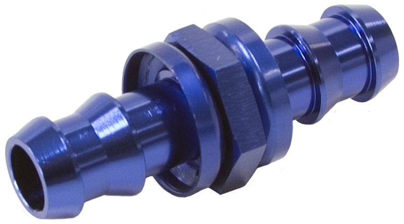 Aeroflow Performance Blue Finish Aeroflow Male to Male Barb Push Lock Adapter -10 to -10 AF410-10 SR