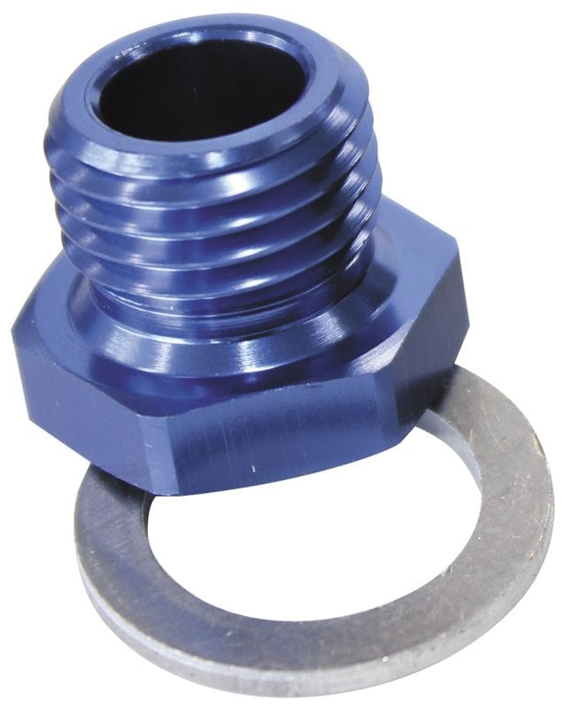 Aeroflow Performance Blue Finish Aeroflow Metric Pipe Reducer M12 x 1.5 to 1/8" AF912-M12-02 SR