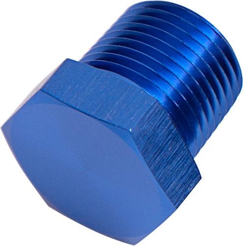 Aeroflow Performance Blue Finish Aeroflow NPT Hex Head Plug 3/8" AF933-06 SR