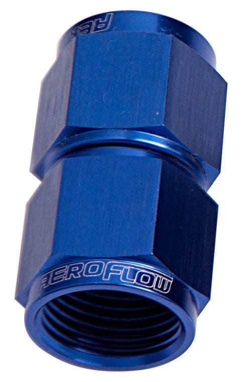 Aeroflow Performance Blue Finish Aeroflow Straight Female Swivel Coupler -16AN AF131-16 SR