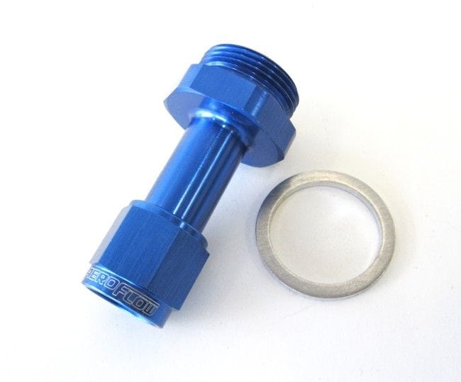 Aeroflow Performance Blue Finish. Suit Holley Aeroflow Carburettor Adapter - Female -6AN AF160-06-1 SR