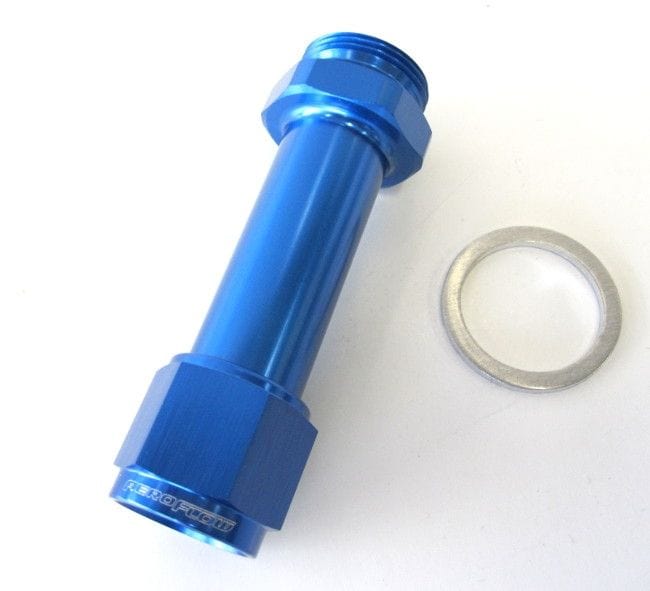 Aeroflow Performance Blue Finish. Suit Holley Aeroflow Carburettor Adapter - Female -8AN AF160-08-1 SR
