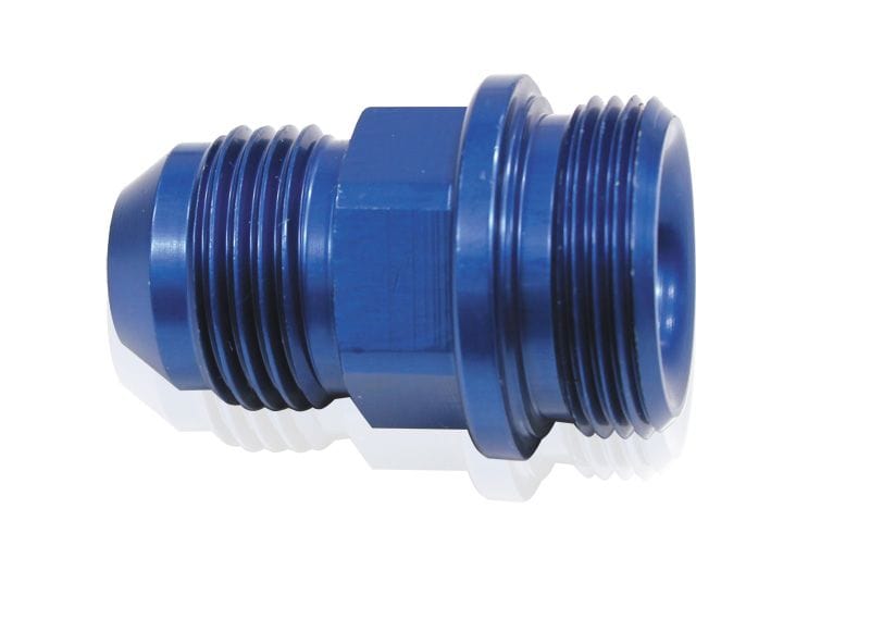 Aeroflow Performance Blue Finish. Suit Holley Inlet Feed Aeroflow Carburettor Adapter - Male 7/8" to -6AN Short AF700-06 SR