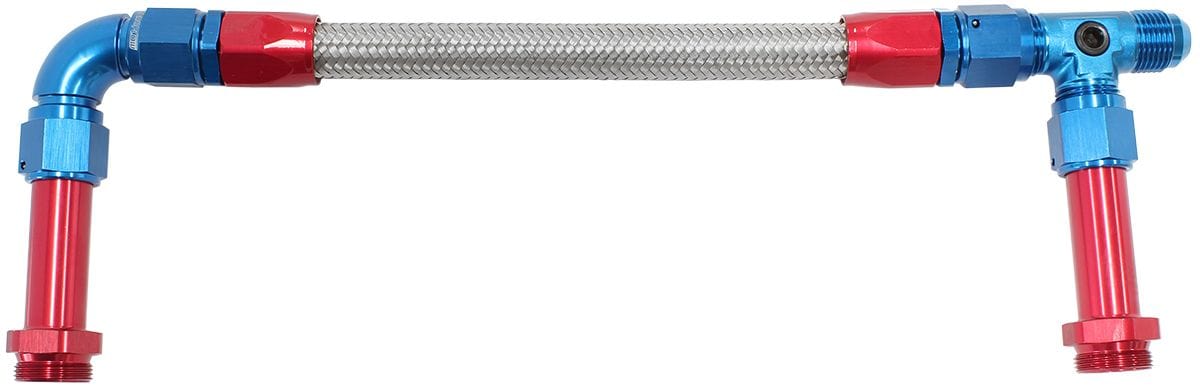 Aeroflow Performance Blue Finish. Suits Holley Fuel Line Aeroflow Carburettor Inlet Rail Kit -8AN Dominator AF162-08 SR