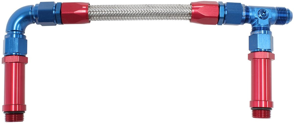 Aeroflow Performance Blue Finish. Suits Holley Ultra HP Aluminium Series Fuel Line Aeroflow Carburettor Inlet Rail Kit -8AN Ultra HP AF165-08 SR